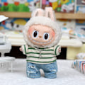 Miniatyrbild 1 av 3: [HH] 17cm 6.7 tum Labubu Kläder Universal Stående Plyschdocka Designer Diverse Kläder Tillbehör 6