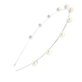 Miniatyrbillede 1 af 5: Pearl Simple Wedding Tiara - Dame Tiara, Fest, Gave, Justerbar Hårtilbehør til at passe til alles hoved (sølv, WZ-134R)