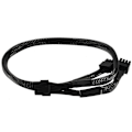 Miniatyrbilde 3 av 5: 2x Psu 8pin til dobbel 8pin(6+2)pin Pcie modulær strømforsyningskabel for Supernova G2 G3 P2 T2 Gs 650 7