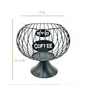 Miniatyrbillede 5 af 5: Hult Kaffe Kapsel Opbevaringskurv Kaffe Pod Holder Kurv Organizer Cafe Hotel Guld