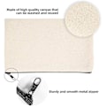 Miniatyrbild 3 av 5: 10-pack tomma DIY-hantverksväskor i canvas, tomma sminkväskor i canvas - canvaspennfodral i bulk, multifunktionella