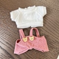 Miniatyrbild 1 av 3: [HH] 17cm 6.7 tum Labubu Kläder Universal Stående Plyschdocka Designer Diverse Kläder Tillbehör 11