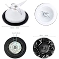 Miniatyrbillede 5 af 5: 9704230 Blender Kobling Udskiftningsdele Til Kitchenaid, 4-bladet Blenderblad Og Blenderkobling Med