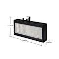 Miniatyrbilde 3 av 5: Scene Strobelys, 270 LED Super Sterkt Blinkende Scenebelysning Hvitt Lys For Bryllup, Jul, Bursdag