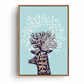 Miniatyrbild 4 av 5: Wekity Cartoon Deer Bear Väggkonst Canvas Tryck Affisch, Enkelt Mode Vattenfärg Konst Ritning Dekor för Hem Vardagsrum Sovrum Kontor och Barn