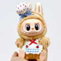 Pikkukuva 2 / 3: [HH] 17cm V1 V2 Labubu Emaljointi Macaron Sokkolaatikko Nukke Ripustusvaatteet Labubu Vaihto White