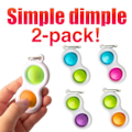 Miniatyrbillede 1 af 2: /HH/2 stk. Simple dimple, MINI Pop it Fidget Finger Toy / Legetøj - CE