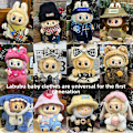Miniatyrbild 3 av 5: [HH]Labubu Kläddesigner Kompatibel med Labubu, Kläder för Labubu Dockor, Labubu Outfits, Söta Labubu Kläder & Tillbehör Set Yellow