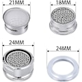 Miniatyrbillede 5 af 5: Hane filter udskiftning indsats hane tud lufter, køkken og badeværelse diffuser hane ekstern gevind hane udskiftning del med pakning(3p -z