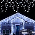 Miniatyrbild 1 av 3: Utomhus julbelysning - 300 LED-lampor 10 m julgransbelysning / X-mas nätanslutna vattentäta ljusslingor för trädgård uteplats
