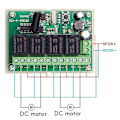 Miniatyrbilde 2 av 5: Dc12v 24v 4ch Fjernkontrollbryter 433m Mottakerkontroll Fireveis Relémodul