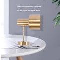 Miniatyrbilde 3 av 5: Led vegglampe justerbar retning speil baderomslys gyllent trappelys soverom jern vegglampe