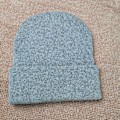 Miniatyrbillede 2 af 2: /HA/Sort kold hue 3 dele rund top skygge hue Strikket polyester hue til mænds vinter lys plade