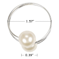 Miniatyrbilde 3 av 5: 36 stk. Perlen Serviettspenne Ring Serviettholder Sirkel Serviettholder Til Bryllup Hotell Tilbehør Fane