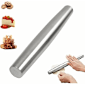 Miniatyrbillede 1 af 5: Rullekæde, 33cm Non-Stick Rustfrit Stål Rullekæde Robust og Glat Rullekæde, til at Rulle Pizzadej, Muffin