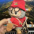 Miniatyrbild 2 av 3: [HH] Anpassad logotyp Labubu Designerkläder Labubu VV Märkeset med Resväskor Labubu Kläder med Tillbehör Red