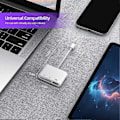 Miniatyrbillede 2 af 2: HH-USB C til Micro-SD TF Hukommelseskortlæser, 3-i-1 USB Kamera Kortlæseradapter til Galaxy S10/S9 m.fl.