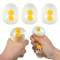 Miniatyrbild 1 av 2: /HA/3 st Ägg Squishies Leksaker Mjuka Kläm Sticky Hands Squishy Anti Stress Kläm Äggvita, Dekompressionsbollar för vuxna för Ångestlindring