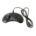 Miniatyrbilde 1 av 5: Kablet USB Klassisk Gamepad 6 Knapper Spillkontroller Joypad Håndtak For Sega Md2 lin