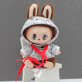Pikkukuva 4 / 5: [HH]ONLY CLOTHES 17CM LABUBU Riipusnukke Pukeutumistarvikkeet Graffitiprintti Neuletakki Kalastajanhattu Asusetti Only Clothes(No Doll) 9