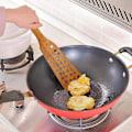 Miniatyrbilde 3 av 5: 4 stk. kjøkkenredskaper i tre til matlaging, non-stick trespader, skjeer, matlagingsredskaper, holdbare kokker