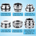 Miniatyrbillede 3 af 5: Hane Adapter Kit - Hanekran Diverter Adapter Til Vask - Have Slange Stik - Vandfilter - Kit
