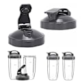 Miniatyrbillede 1 af 5: Flip Top To Go Låge Erstatning Velegnet Til Nutribullet Blender Juicer 600w 900w