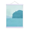 Miniatyrbillede 2 af 5: Wekity Naturlig Havlandskab Væghængt Canvas Print Poster, Enkel Mode Akvarel Kunsttegning Dekoration til Hjemmet Stue Soveværelse Kontor og Børn