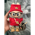 Miniatyrbild 1 av 3: [HH] Anpassad logotyp Labubu Designerkläder Labubu VV Märkeset med Resväskor Labubu Kläder med Tillbehör Red