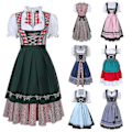 Pikkukuva 2 / 3: /HH/Dirndl Mekko saksalainen Oktoberfest baijerilainen olut Wench-asu Maid Festival Party ZX - Perfet Navy S