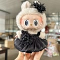 Miniatyrbild 1 av 3: [HH] Labubu Kläder Märkesdesign Kläder Labubu Kläder Väska Skor Utsmyckning Dekorationer Förklädnad Black pleated skirt