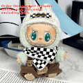 Miniatyrbild 1 av 5: [HH] Labubu Kläder Universal Sittande Stående Plyschdocka Designkläder Tillbehör Blind Box Labubu Kläder style 16