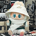 Miniatyrbild 1 av 4: [HH] Only Clothes 17cm Labubu Docka Handgjord Dekoration Kläder Tröja Leksak Kläder Färgglad Kostym Set Tecknad Klänning Labubu Kläder Medium 68