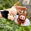 Pikkukuva 3 / 5: [HH] Ensimmäisen ja toisen sukupolven Labubu-vaatteiden riipus, Labubu-kangas, istuva juhla, vauvanvaatteet, harsokangas, enkelinsiipi, tukkumyynti 1