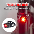 Miniatyrbild 3 av 5: Cykelbakljus med blinkers - trådlös fjärrkontroll vattentät cykelbakljus - USB-laddningsbar ultrastark säkerhetsvarningscykelbroms bakre Li
