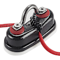 Miniatyrbillede 5 af 5: Rebsklamper, Kugleleje Hurtig Indgangsklamper Til Linestørrelser Op Til 5/8 Tommer, Jolletilbehør