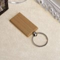 Miniatyrbild 2 av 5: 40 st tomma tränyckelringar rektangulära gravyrnycklar i trä nyckeltaggar kan gravera diy