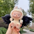 Pikkukuva 1 / 5: [HH] Ensimmäisen ja toisen sukupolven Labubu-vaatteiden riipus, Labubu-kangas, istuva juhla, vauvanvaatteet, harsokangas, enkelinsiipi, tukkumyynti 1