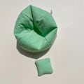Miniatyrbild 1 av 2: [HH] Labubu Kläder Märkesdesign Kläder Labubu Kläder Väska Skor Utsmyckning Dekorationer Förklädnad Sofa set of teal