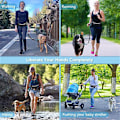 Miniatyrbilde 2 av 5: Reflekterende hundebånd elastisk sport midjeveske sett løpebelte mageveske håndfri hundetrekk tau jogging trekk hundebånd