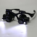 Miniatyrbillede 2 af 5: Urværktøj Ur Reparation Værktøjssæt Hovedbærende Forstørrelsesglas Med Led Lys 10x 15x 20x 25x Lou
