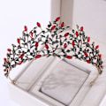 Miniatyrbillede 2 af 4: Tiara til kvinder, Queen Gothic Crown, bryllupstiara, brude hårtilbehør til kvinder, pandebånd, WZ-1626R