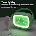 Miniatyrbilde 2 av 4: Barnevekkerklokke, digital engelformet klokke med LED-display, intelligent automatisk pust