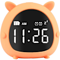 Miniatyrbillede 2 af 5: Digitalt børnevækkeur, sødt børnevækkeur med nedtælling / snooze / 2 alarmer / stemme