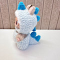 Miniatyrbild 1 av 3: [HH] Labubu Kläder Märkesdesign Kläder Labubu Kläder Väska Skor Utsmyckning Dekorationer Förklädnad Handmade blue dinosaur