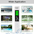 Miniatyrbild 2 av 2: HH Water Quality Meter, 3-in-1 LCD Digital Water Quality Tester with Backlight, TDS/EC Water Tester for Drinking Water, Pool, Aquarium