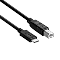 Miniatyrbilde 3 av 5: 2 stk. Usb-c Usb 3.1 Type C hann til Usb2.0 Usb B hann kabel med Usb til Dc konverterkabel 5v til 9v Vol