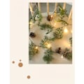 Miniatyrbilde 3 av 4: 2M 20 LED Røde Bær Kongle Furu Nåler Lys