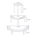Miniatyrbillede 2 af 5: Transparent Aftagelig Akryl Kage Display Stativ Til Fest Rund Cupcake Holder Bageudstyr Bryllup Bi
