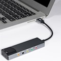Miniatyrbild 3 av 5: 6-i-1-datorljudkort 5.1 Usb-externt ljudkort Multifunktionsljudomvandlare för bärbar dator